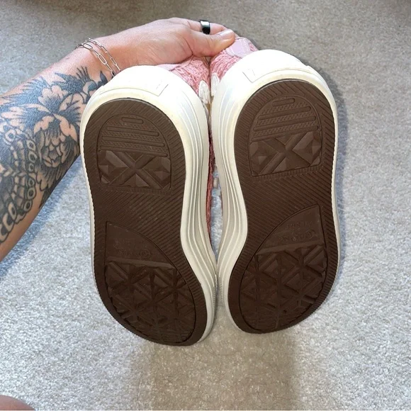 Converse Pink and White high top move - Picture 7 of 9